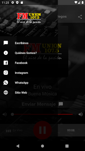 Fm Union 107.5 Rio Gallegos Screen 2