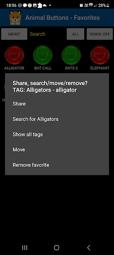 Animal Buttons Screen 2