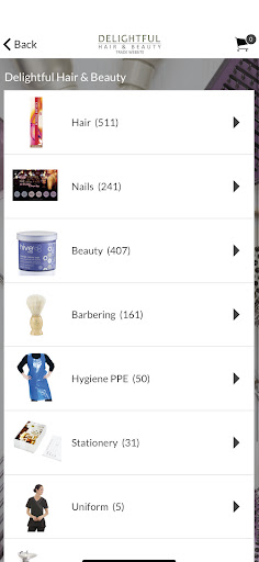 Android application Delightful Hair & Beauty screenshort