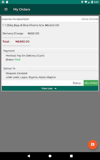 Bodija Market App Foodstuffs