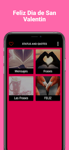 Android application Feliz Dia de San Valentin screenshort
