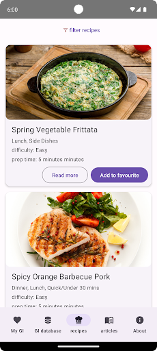 Glycemic Index Assistant