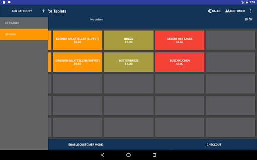 Cash Desk 2.0 for tablets