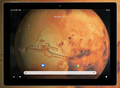 Captura de pantalla de fons de pantalla en viu de Planetes 3D
