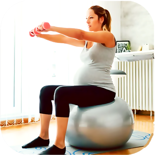 Healthy Pregnant Yoga Exercise  Icon