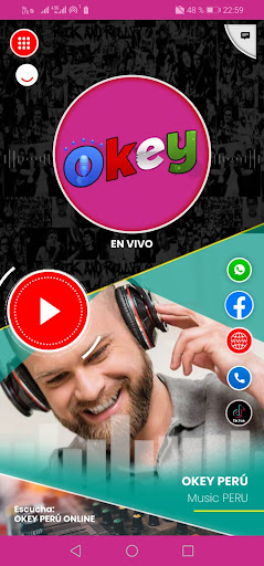 Android application Okey Perú screenshort