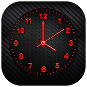 Red Analog Clock Live Wallpaper