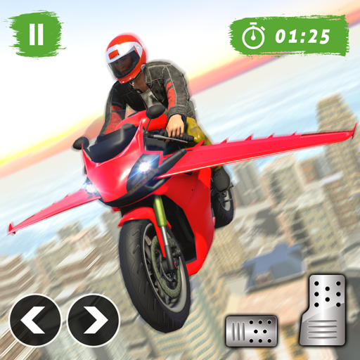 Scarica Flying Bike Game Stunt Racing APK