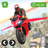 Flying Bike Game Stunt Racing icon