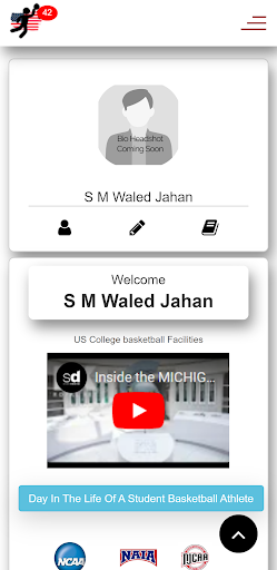 Android application collegeBasketball screenshort