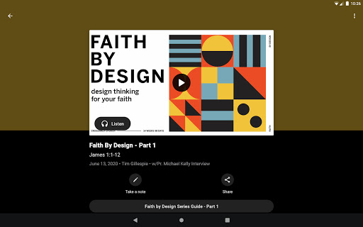 Screenshot of Crosswalk Church app