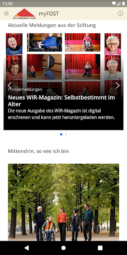 Android application myFDST screenshort