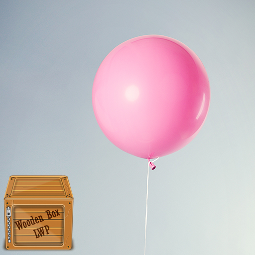 pink balloon wallpaper logo