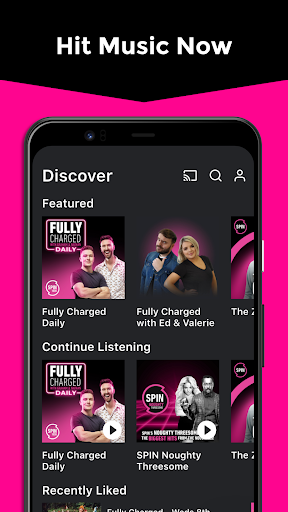 Android application SPIN Radio App screenshort