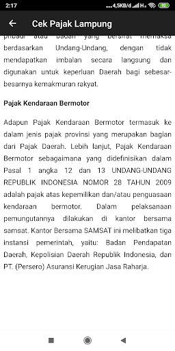 Cek Pajak Kendaraan Lampung Screen 3
