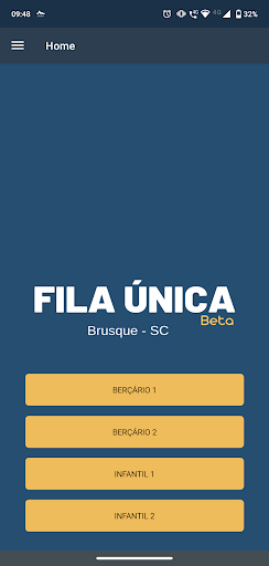 Android application Fila Única - Brusque screenshort