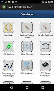 Droid Circuit Calc Pro Captura de pantalla