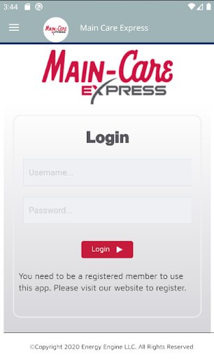 Android application Main Care Express screenshort