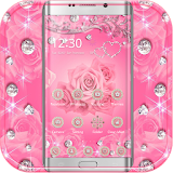 Diamond Pink Rose Theme icon