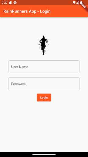 Android application RAINRUNNERS screenshort