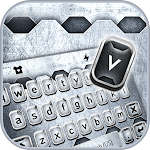 Cover Image of 下载 Classic Silver Metal Keyboard  APK