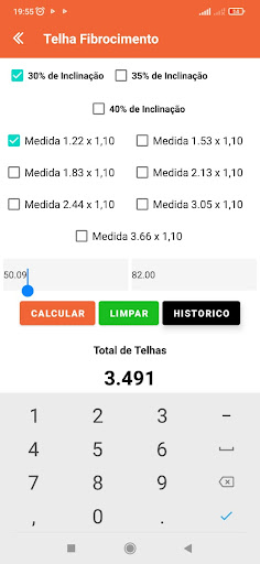 Calcular Telhas Screen 2