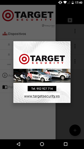 Android application Target Security EasyView screenshort