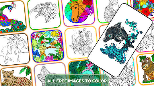 Animals Color by Number Art