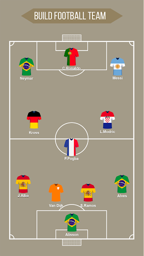 Football Squad Builder Screen 3