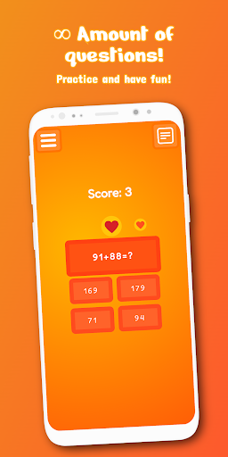 Android application MathQuiz: learn and have fun! screenshort