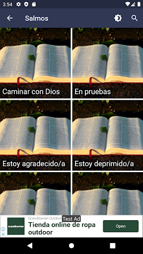 Android application Orar a Dios con salmos screenshort