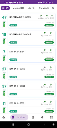 Safety Vehicle Tracker Screen 3