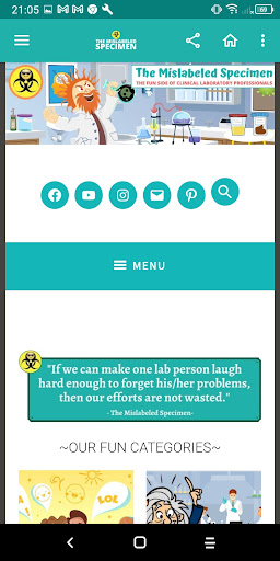 Android application The Mislabeled Specimen (TMS) screenshort