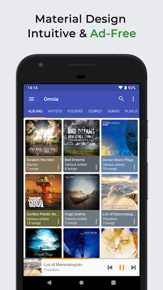 Omnia Music Player 1.7.2 APK + Mod (Unlocked / Premium) for Android