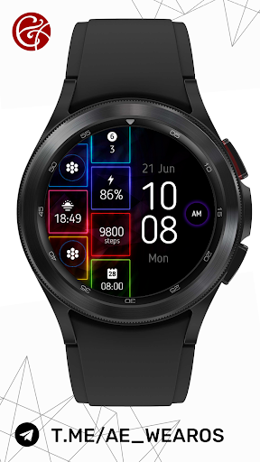 Watchface Neon Simple Watch