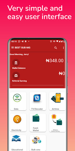 Best Sub Nig - Data top-up Screen 3