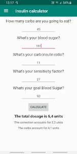 Insulin Dose Calculator and ti