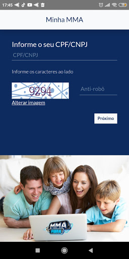 Android application Minha MMA screenshort