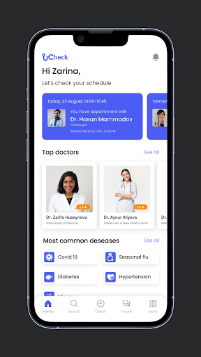 Android application iCheck Medical App screenshort