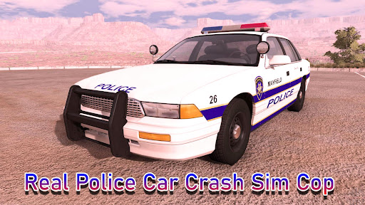 Android application Real Police Car Crash Sim Cop screenshort