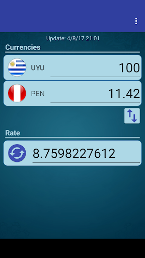 Android application UYU Peso x Peruvian Nuevo Sol screenshort