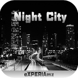 Тема eXPERIAmz - Night city icon
