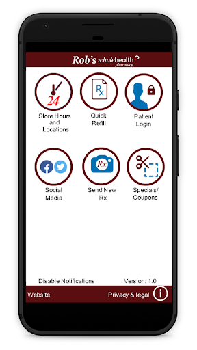 Android application Rob's Pharmacy LaSalle screenshort