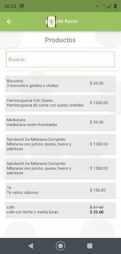 Mi Resto Screen 2