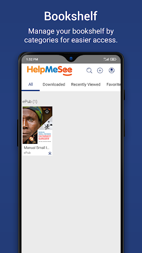 Android application HelpMeSee eBooks screenshort