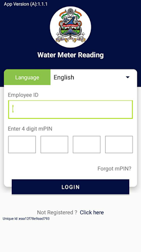 Android application Water Meter Reading - Coimbato screenshort