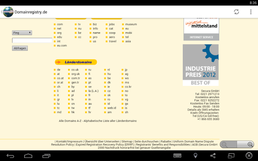 1a Domainregistry.de Domains