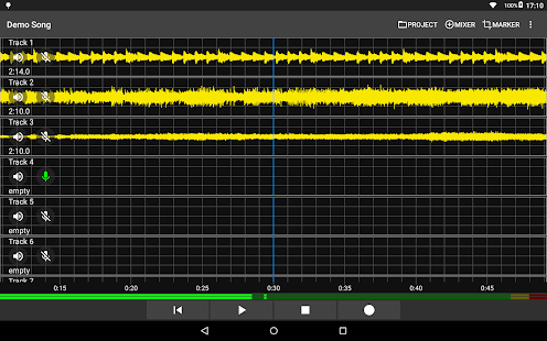 Aubade Audio Studio Capture d'écran