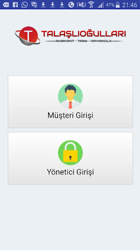 Android application Talaşlıoğulları screenshort