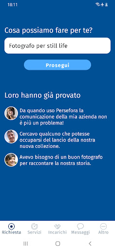 Android application Persefora screenshort